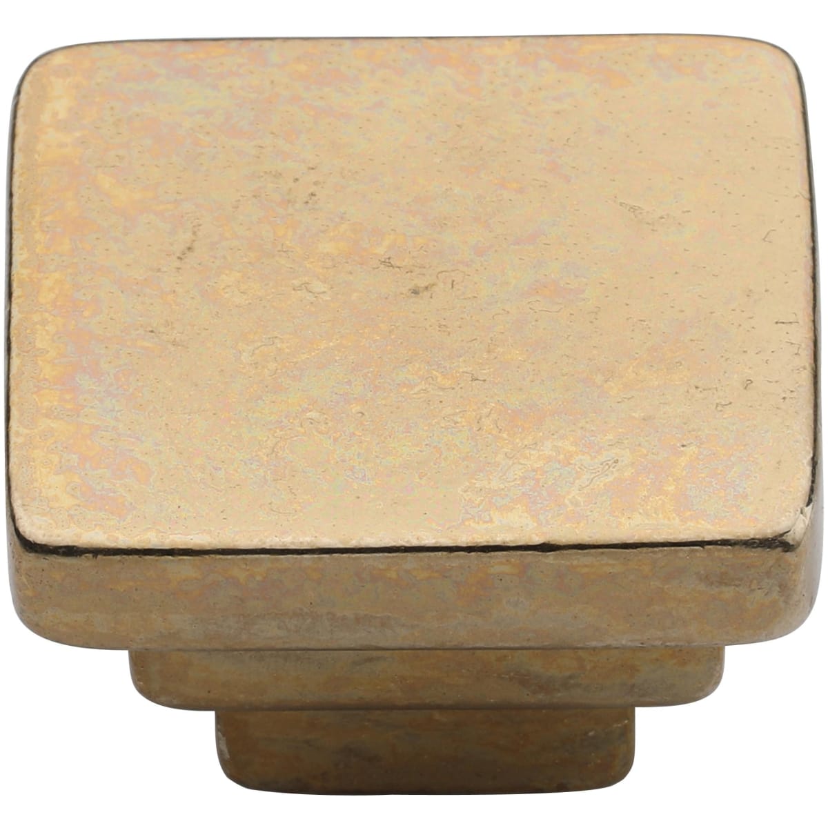 Solid Bronze Square Step 1-1/2 Inch Square Cabinet Knob