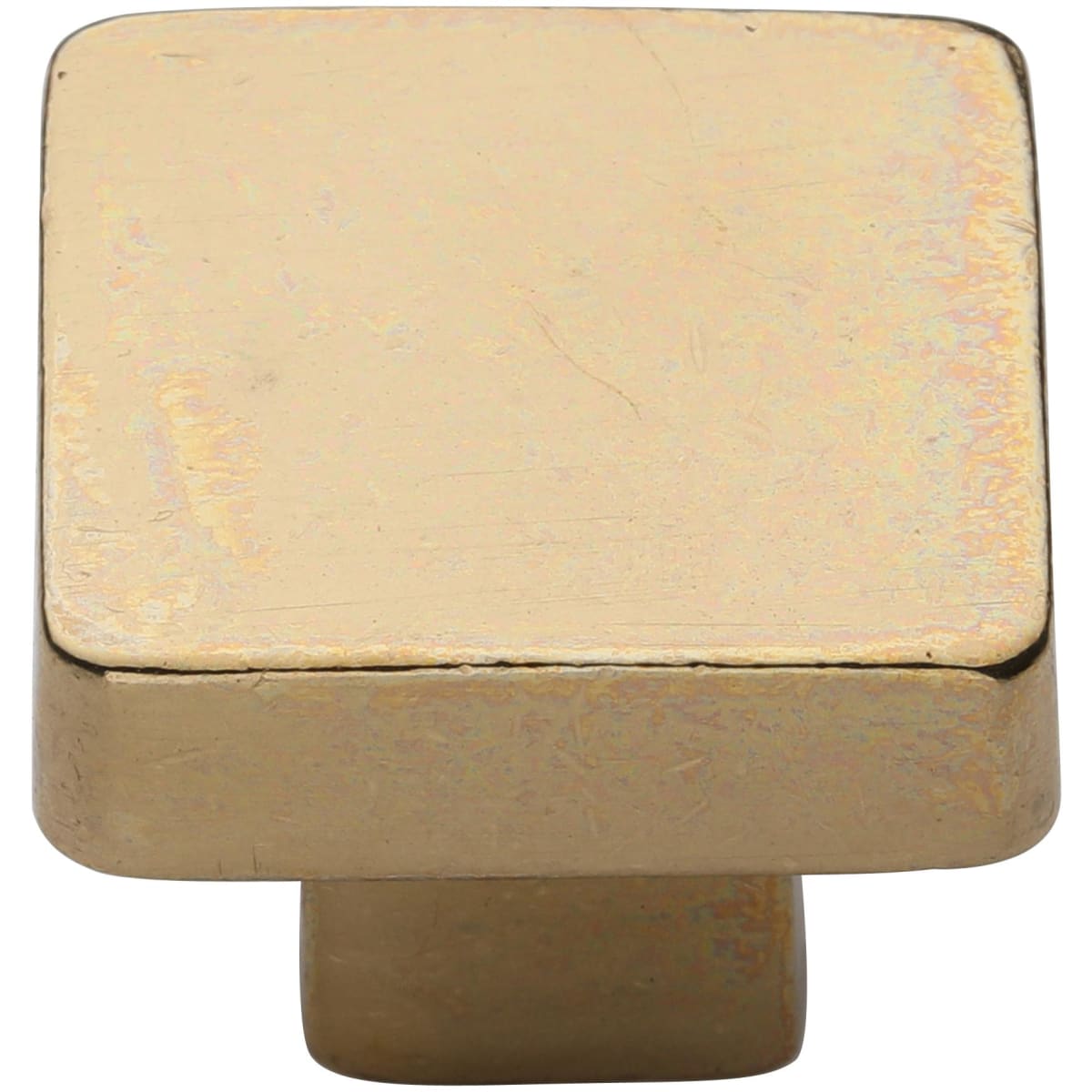 Solid Bronze Rustic 1-1/2 Inch Square Cabinet Knob
