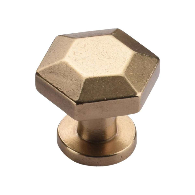 Ashley Norton - NB.3775 11/2 - Solid Bronze Octave 1-1/2 Inch Geometric Cabinet Knob in Natural Bronze