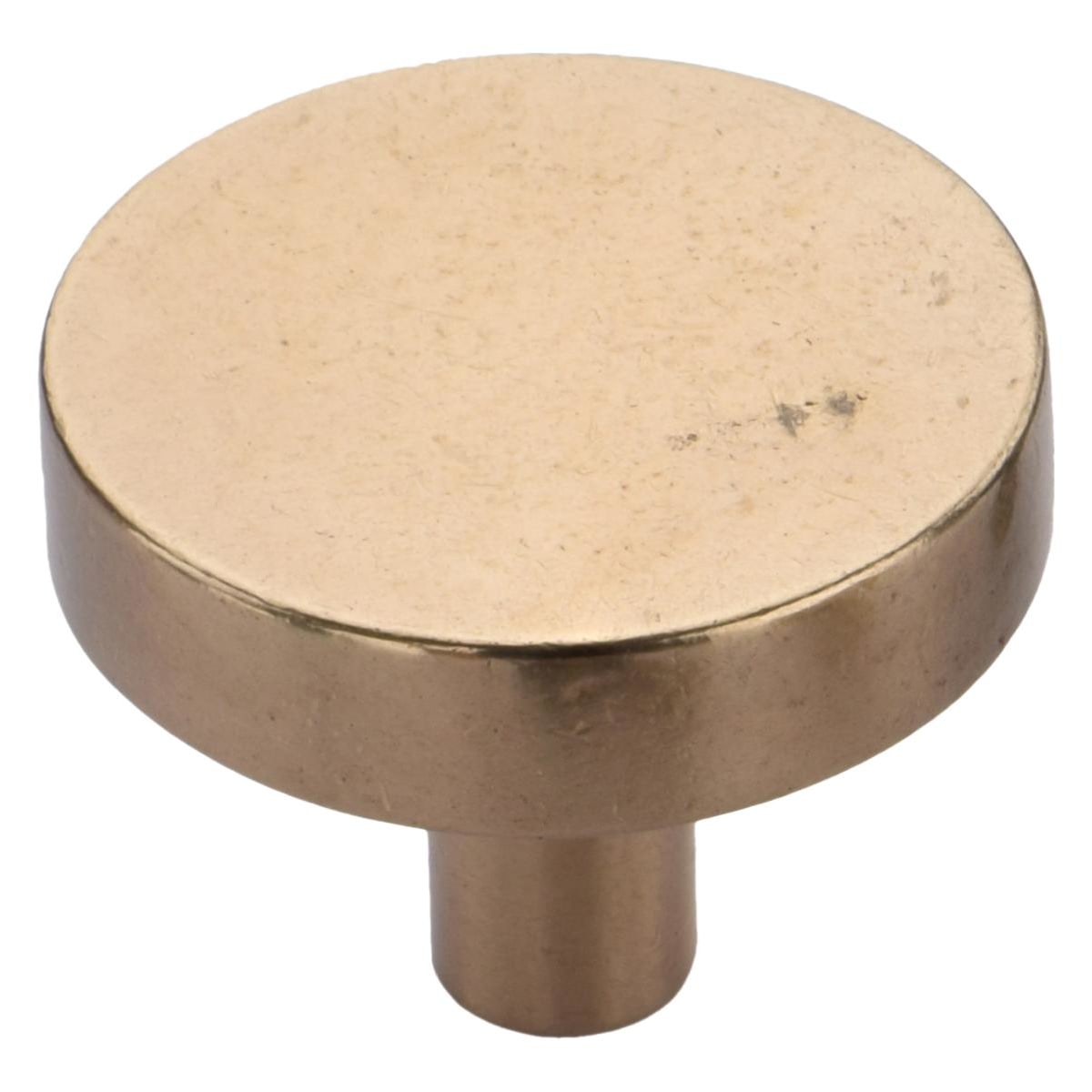 Solid Bronze Disc 1-1/2 Inch Mushroom Cabinet Knob