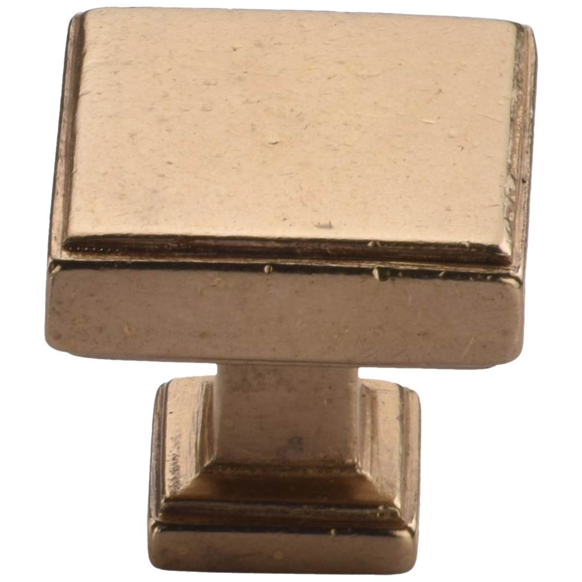 Ashley Norton - NB.3899 11/2 - Solid Bronze Miles 1-1/2 Inch Square Cabinet Knob in Natural Bronze