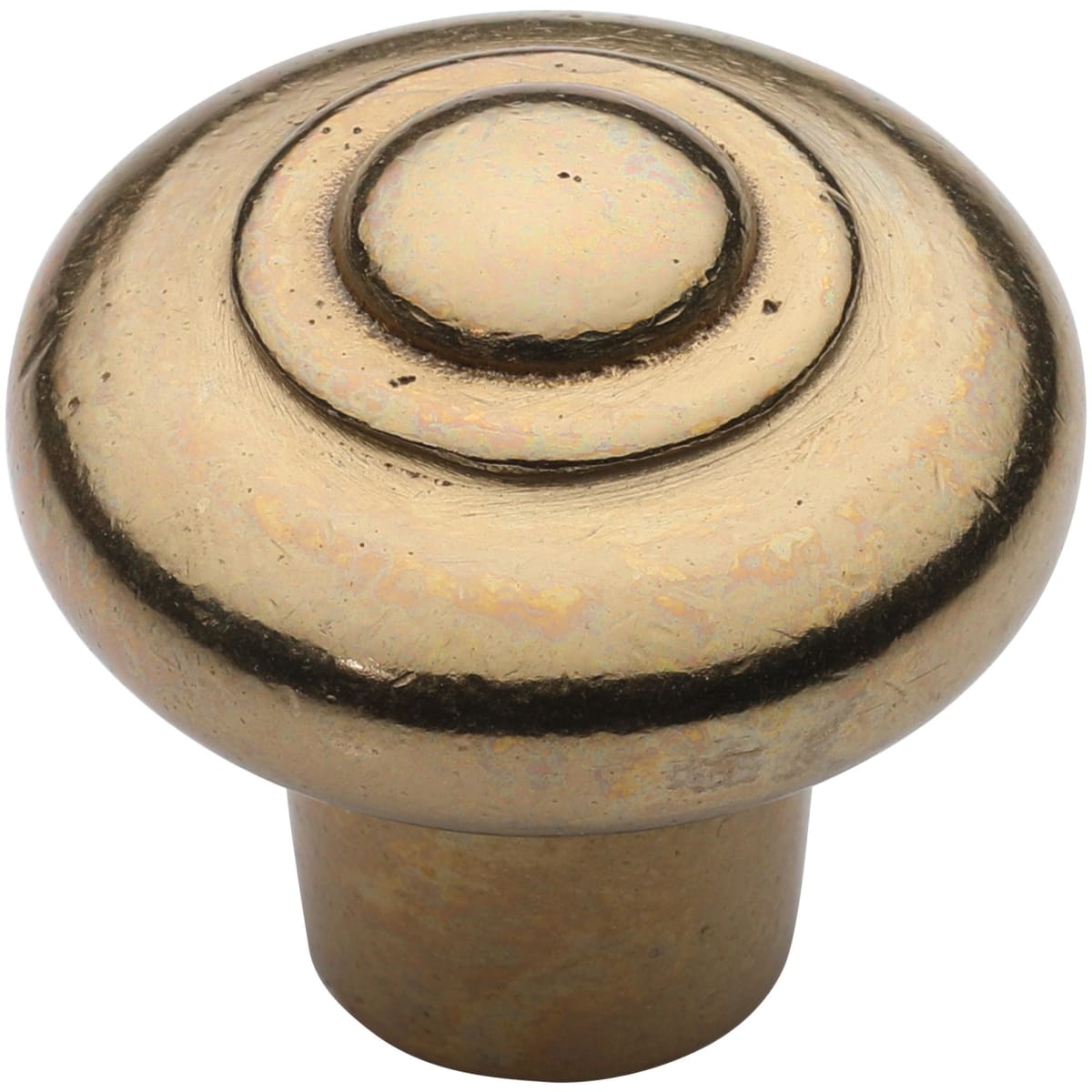 Solid Bronze Beaded 1-1/2 Inch Mushroom Cabinet Knob