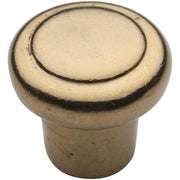 Ashley Norton - NB.3990 11/4 - Solid Bronze Newport 1-1/4 Inch Mushroom Cabinet Knob in Natural Bronze