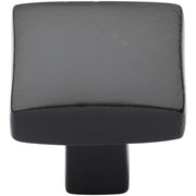 Ashley Norton - TC.3678 11/4 - Solid Bronze Puffed 1-1/4 Inch Square Cabinet Knob in Distressed Black