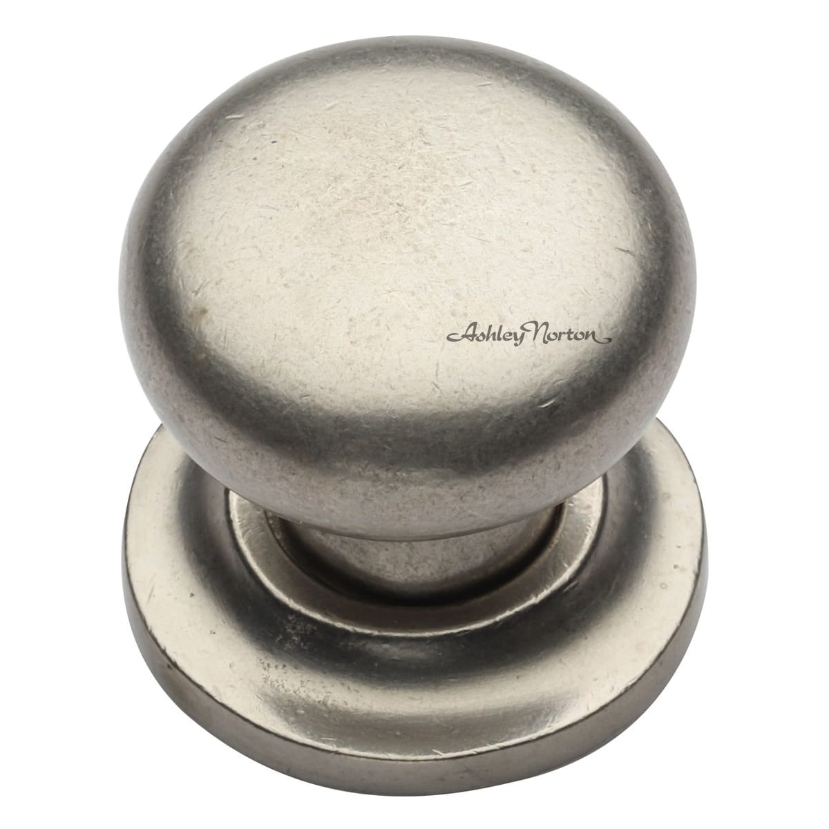 Ashley Norton - WL.113 11/4 - Solid Bronze Round 1-1/4 Inch Mushroom Cabinet Knob in White Bronze