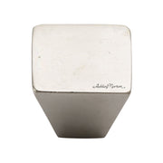 Ashley Norton - WL.3191 1 1/4 - Solid Bronze 1-1/4 Inch Square Cabinet Knob in White Bronze