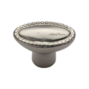 Ashley Norton - WL.3621 11/2 - Solid Bronze Opal 1-1/2 Inch Oval Cabinet Knob in White Bronze