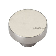 Ashley Norton - WL.3880 11/2 - Solid Bronze Helios 1-1/2 Inch Mushroom Cabinet Knob in White Bronze