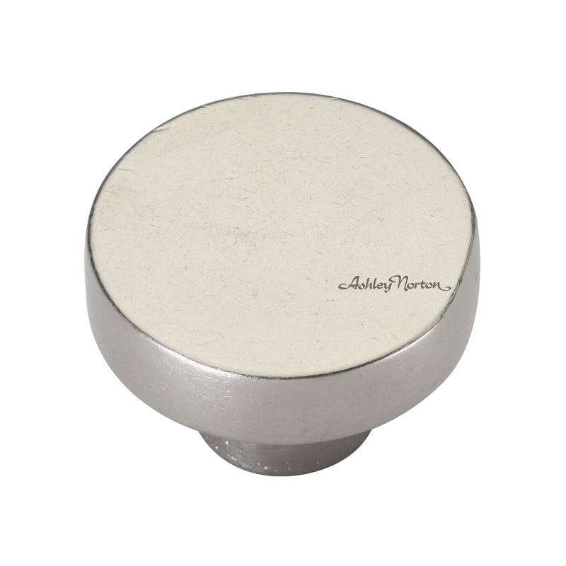 Ashley Norton - WL.3880 11/2 - Solid Bronze Helios 1-1/2 Inch Mushroom Cabinet Knob in White Bronze