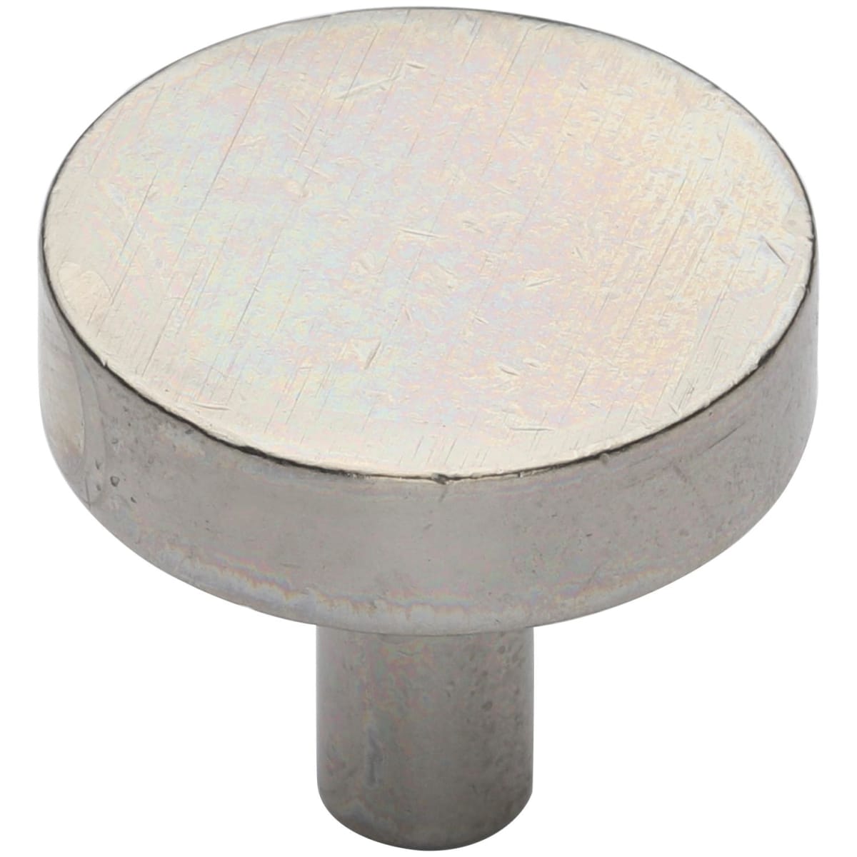 Ashley Norton - WL.3884 11/4 - Solid Bronze Disc 1-1/4 Inch Mushroom Cabinet Knob in White Bronze