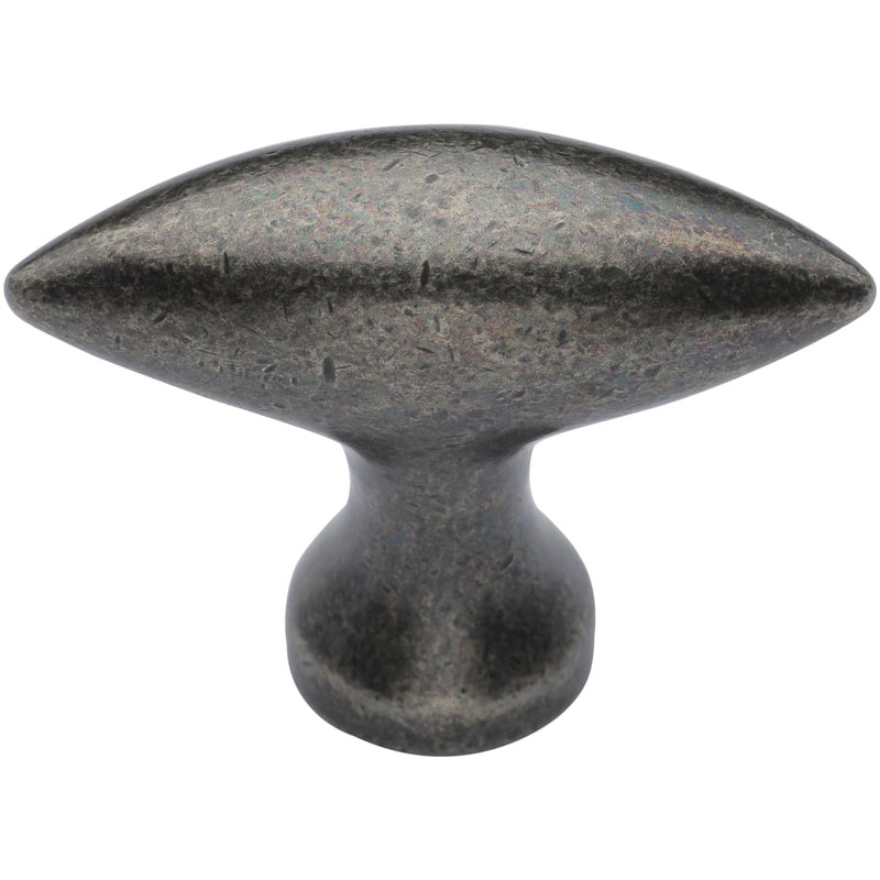 Ashley Norton - WM.112 2 - Solid Bronze Cleat 2 Inch Oval Cabinet Knob in White Medium