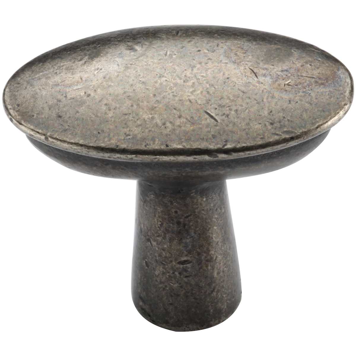 Ashley Norton - WM.3112 11/4 - Solid Bronze Mila 1-1/4 Inch Oval Cabinet Knob in White Medium
