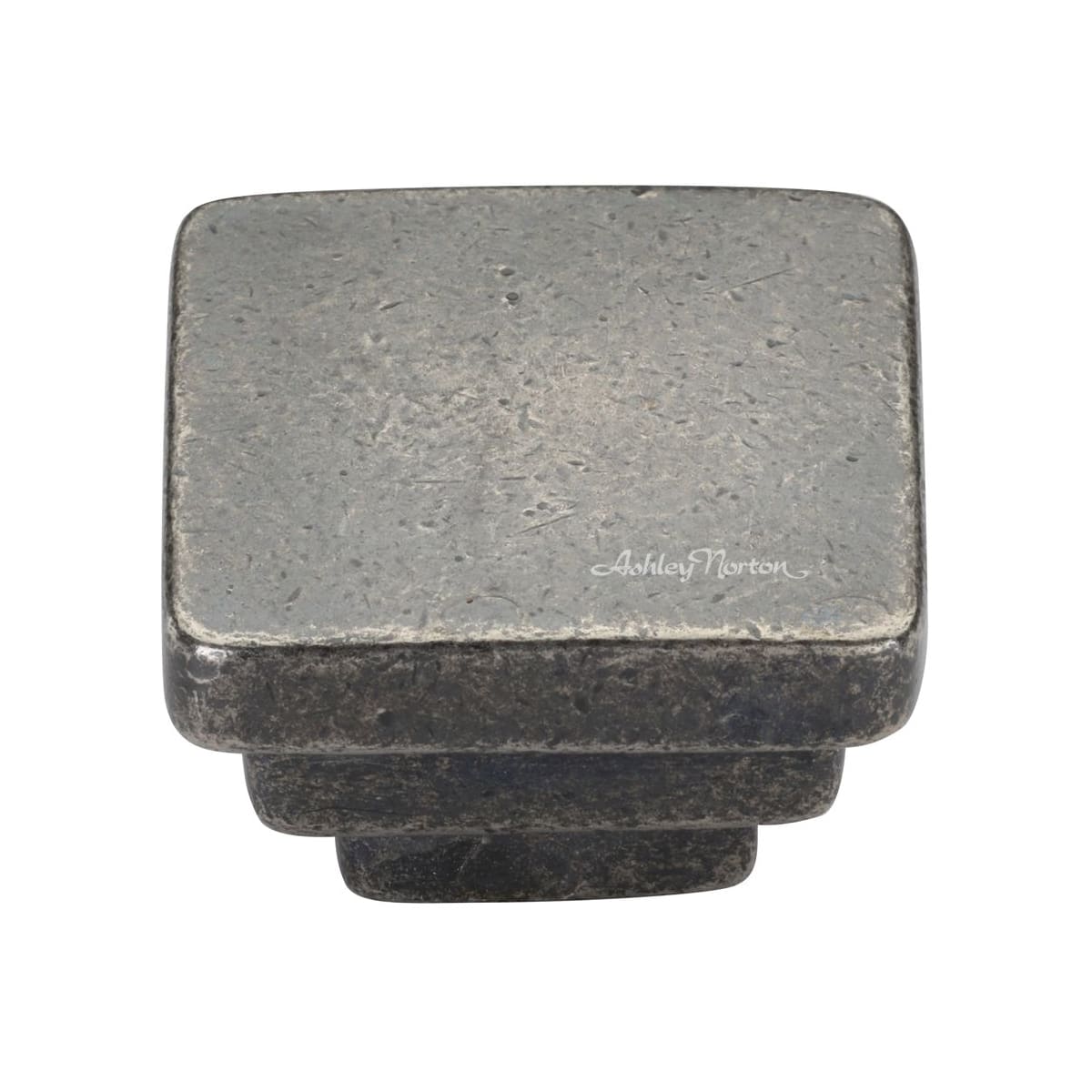 Solid Bronze Square Step 1-1/2 Inch Square Cabinet Knob