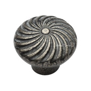 Ashley Norton - WM.3891 11/4 - Solid Bronze Wheel 1-1/4 Inch Mushroom Cabinet Knob in White Medium