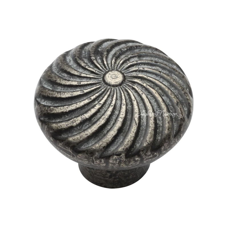 Ashley Norton - WM.3891 11/4 - Solid Bronze Wheel 1-1/4 Inch Mushroom Cabinet Knob in White Medium