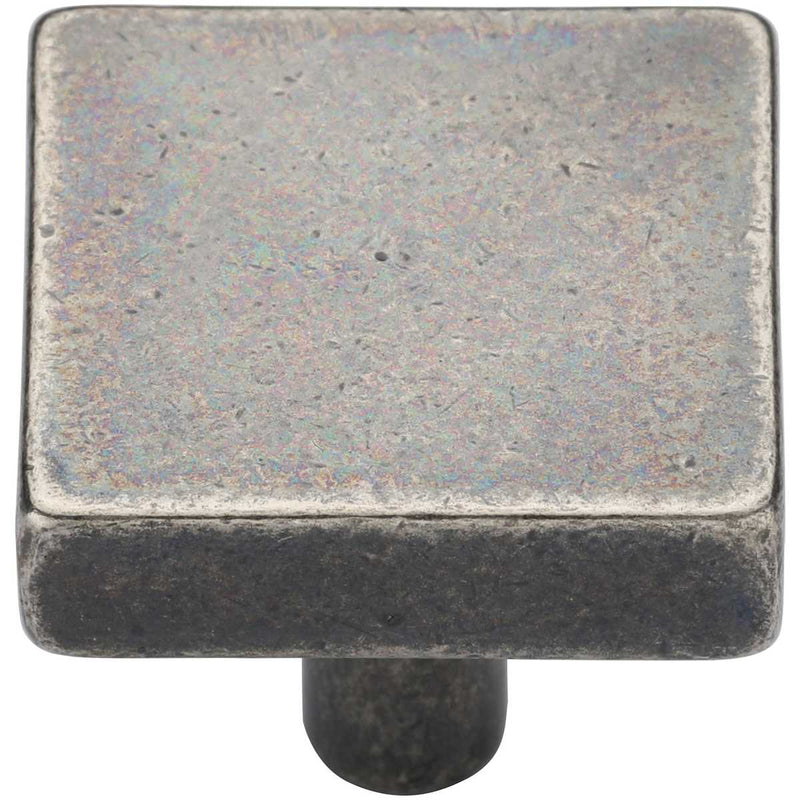 Ashley Norton - WM.3897 11/2 - Solid Bronze Disc 1-1/2 Inch Square Cabinet Knob in White Medium
