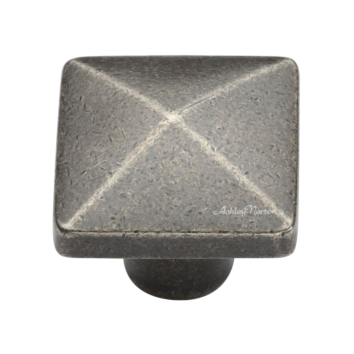 Solid Bronze Pyramid 1-1/2 Inch Square Cabinet Knob