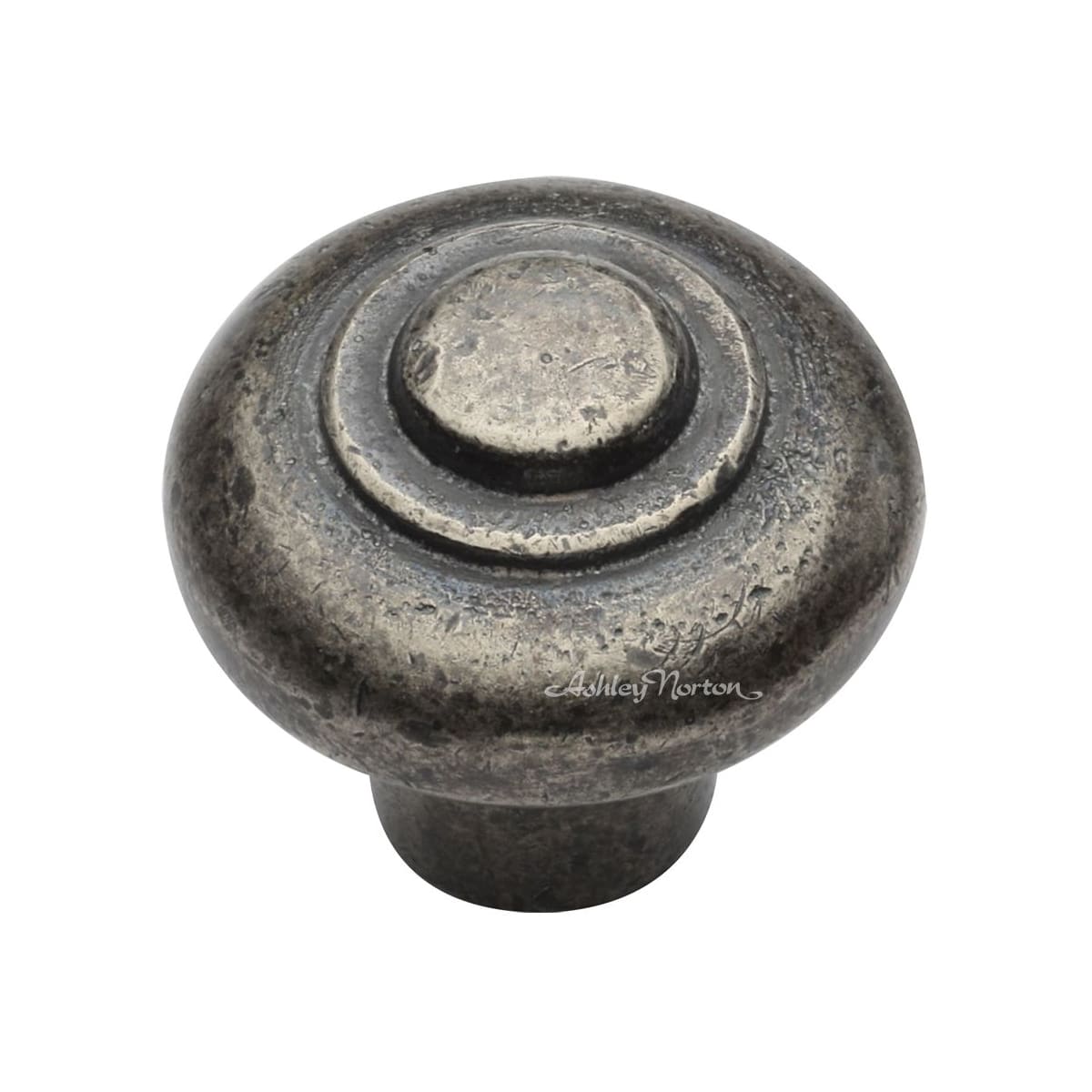Solid Bronze Beaded 1-1/2 Inch Mushroom Cabinet Knob