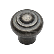 Ashley Norton - WM.3985 11/4 - Solid Bronze Beaded 1-1/4 Inch Mushroom Cabinet Knob in White Medium