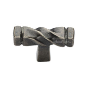 Solid Bronze Twist 1-3/4 Inch Bar Cabinet Knob