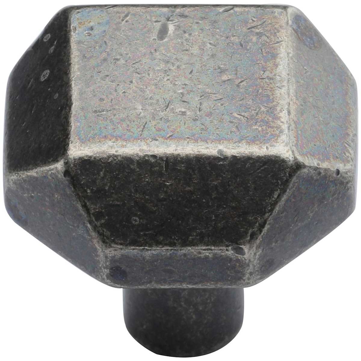 Solid Bronze Faceted 1-1/4 Inch Geometric Cabinet Knob