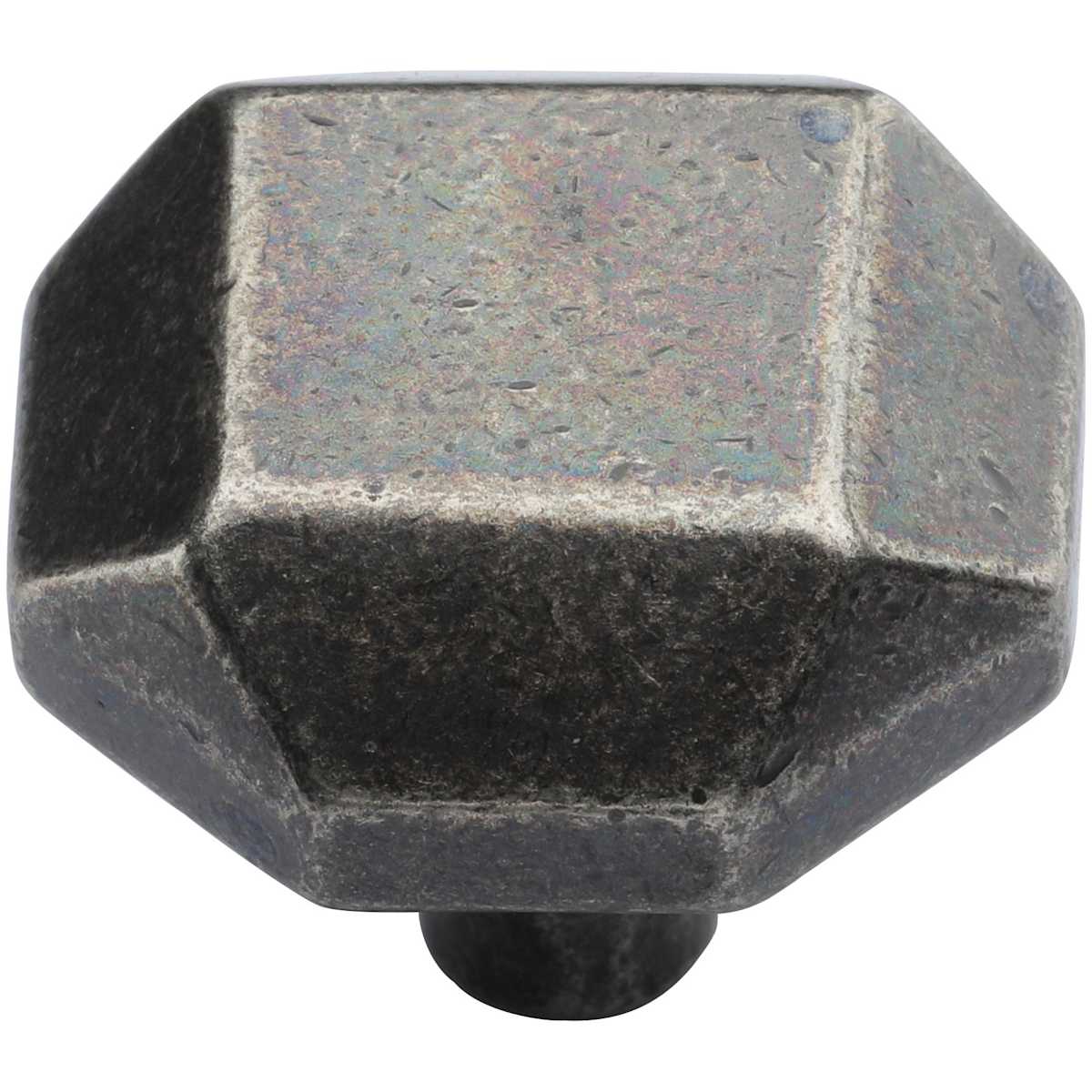 Solid Bronze Faceted 1-7/16 Inch Geometric Cabinet Knob