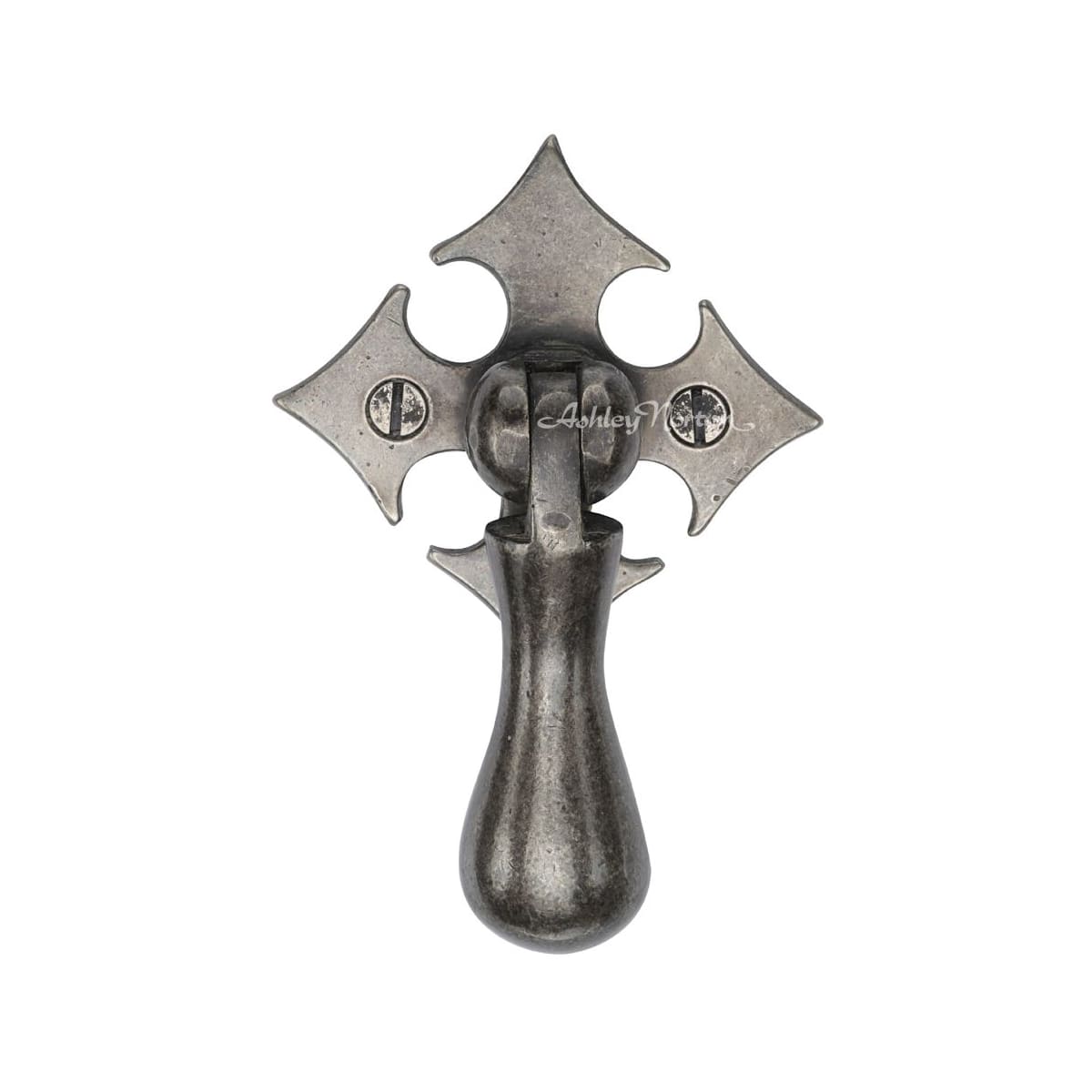 Ashley Norton - WM.6261 - Solid Bronze 3-1/2 Inch Pendant Cabinet Knob in White Medium