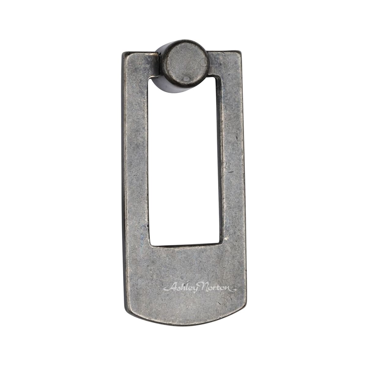 Solid Bronze 3.5" Long Rustic Farmhouse Rectangular Drop Ring Knob