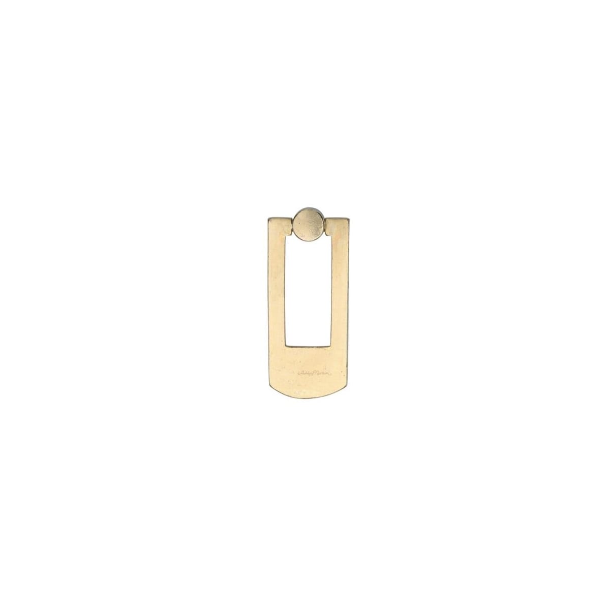 Solid Bronze 3.5" Long Rustic Farmhouse Rectangular Drop Ring Knob
