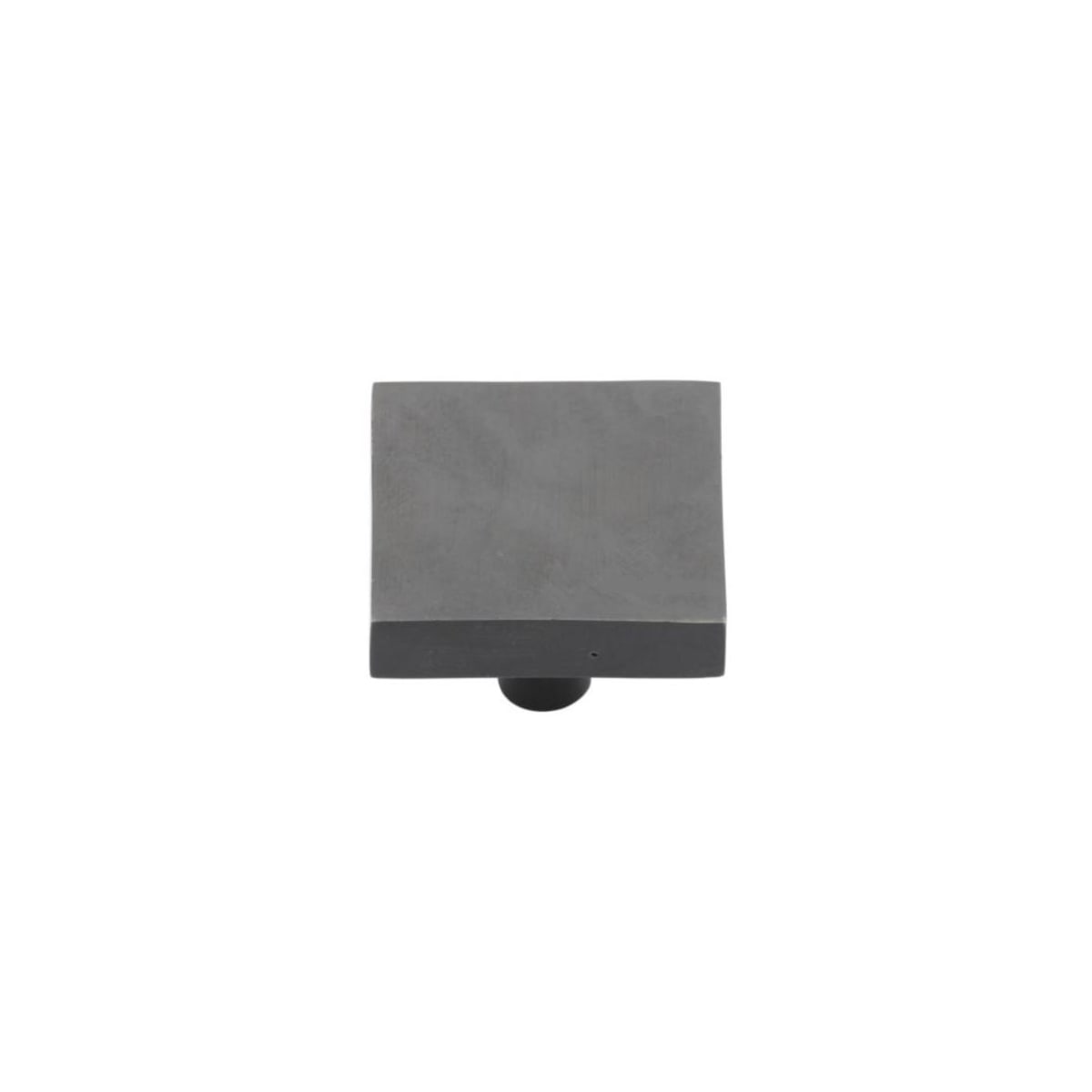 Solid Bronze Disc 1-1/2 Inch Square Cabinet Knob