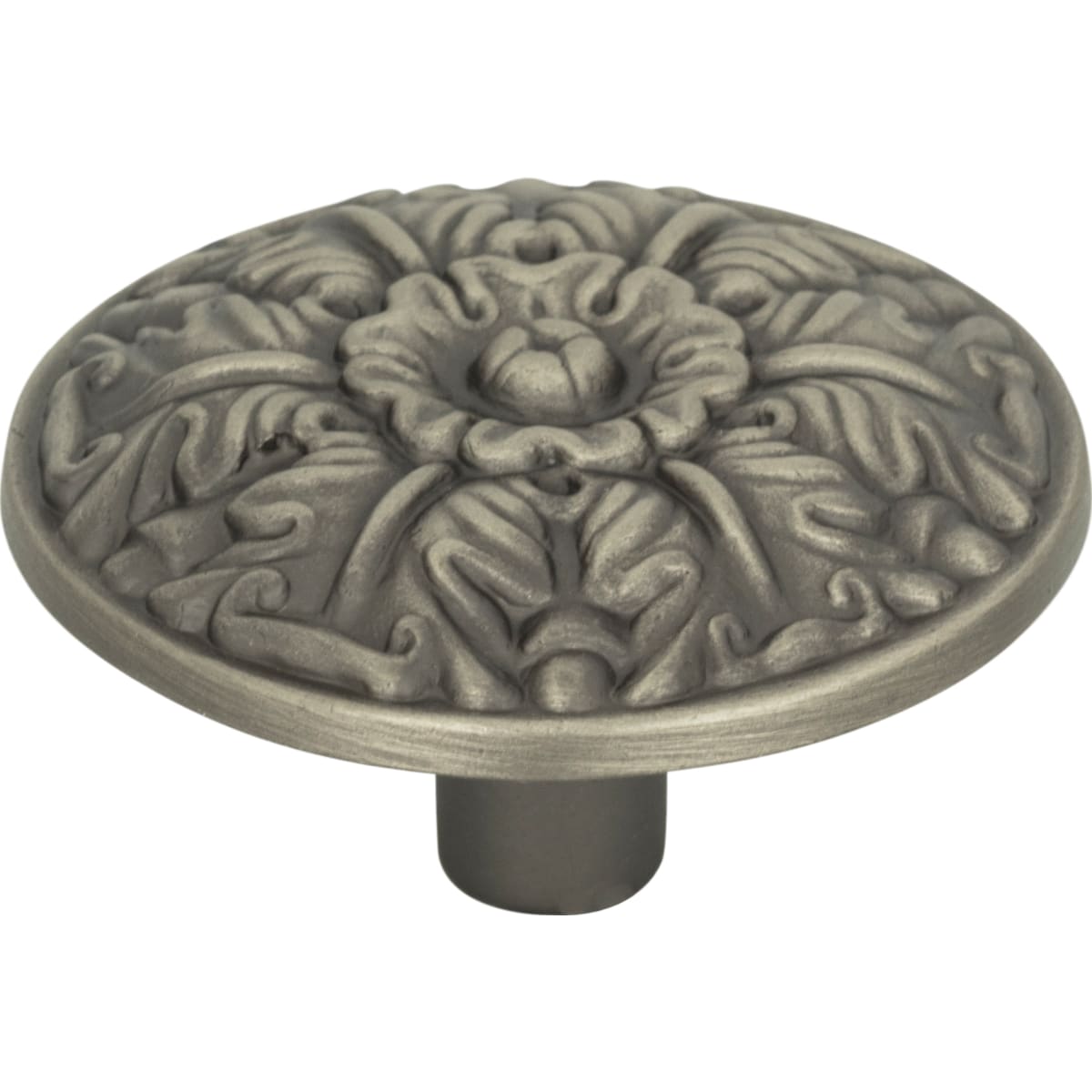 Hammered Medallion 1-1/2 Inch Mushroom Cabinet Knob