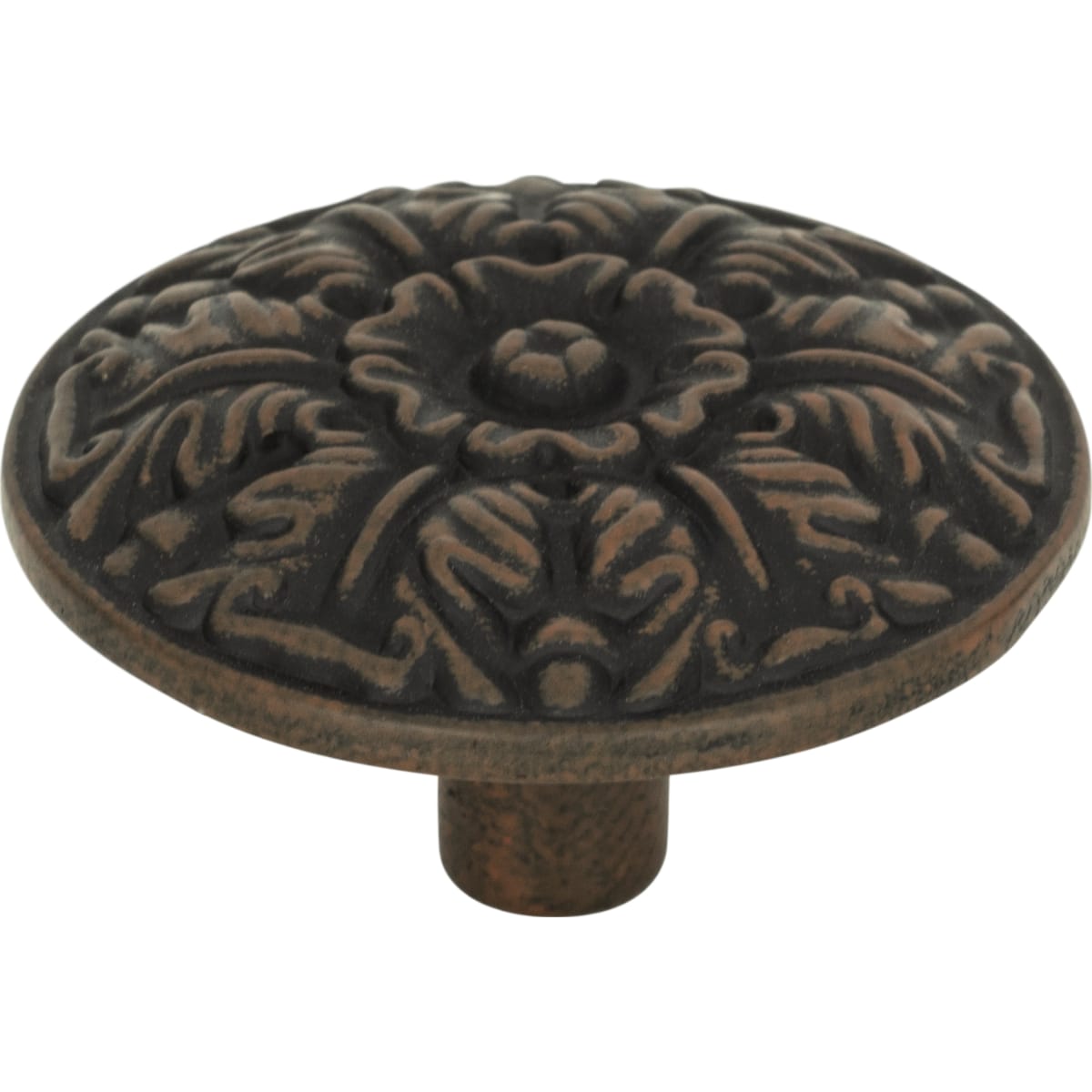 Atlas Homewares - 138-R - Hammered Medallion 1-1/2 Inch Mushroom Cabinet Knob in Rust