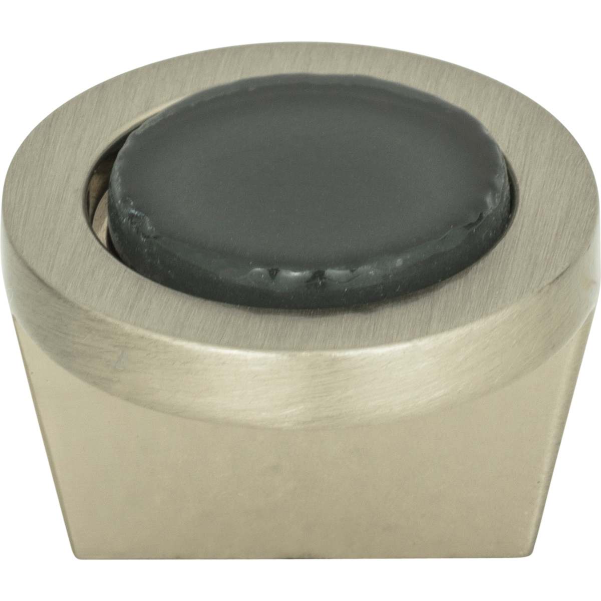 Atlas Homewares - 229-BLK-CH - Spa 1-1/4 Inch Mushroom Cabinet Knob in Black / Polished Chrome