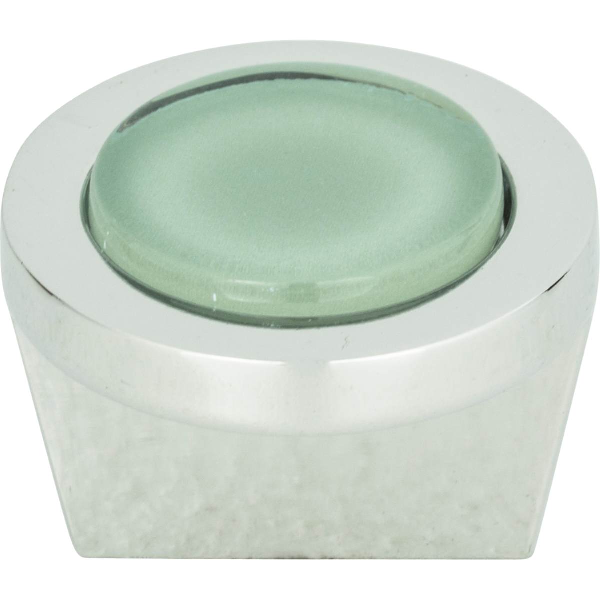 Atlas Homewares - 229-BLK-CH - Spa 1-1/4 Inch Mushroom Cabinet Knob in Black / Polished Chrome