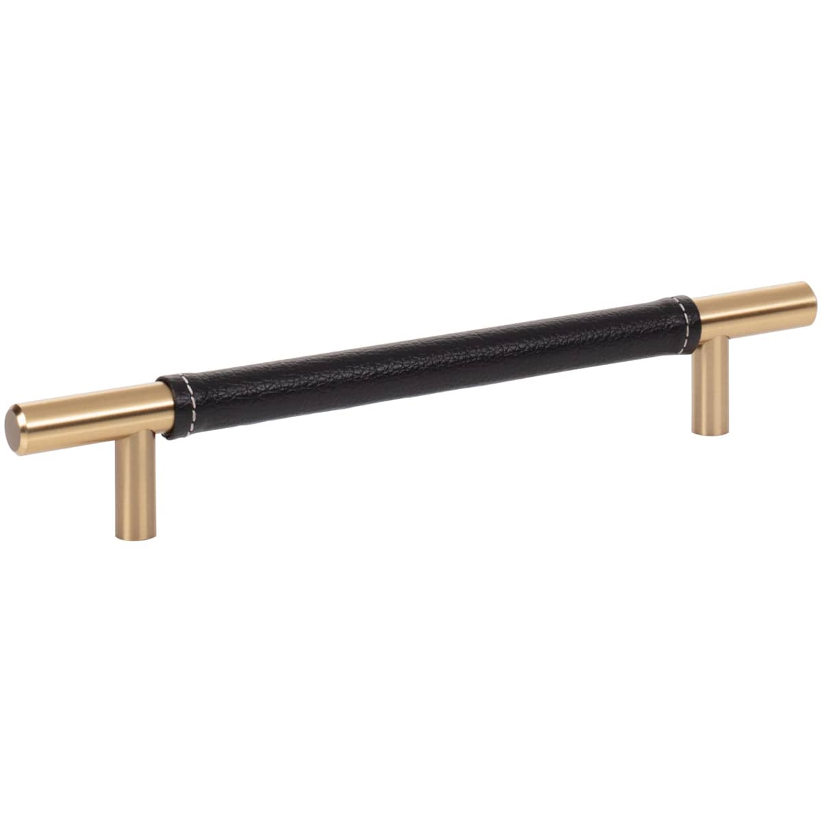 Atlas Homewares - 281-BL-CH - Zanzibar 6-5/16 Inch Center to Center Bar Cabinet Pull in Black / Polished Chrome