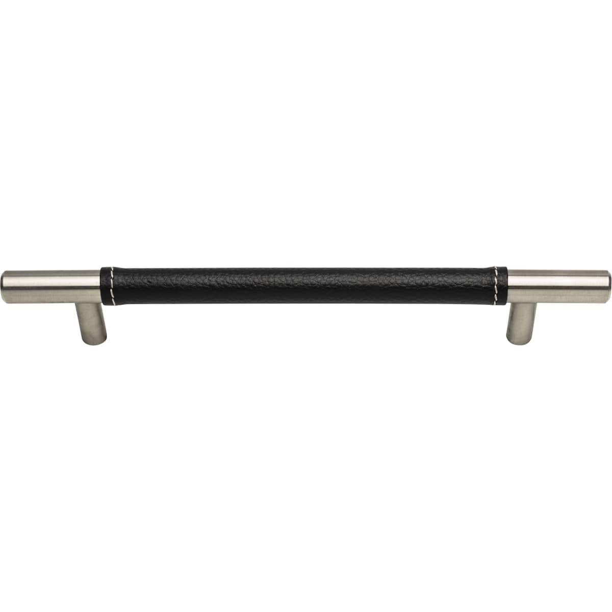 Atlas Homewares - 281-BL-CH - Zanzibar 6-5/16 Inch Center to Center Bar Cabinet Pull in Black / Polished Chrome