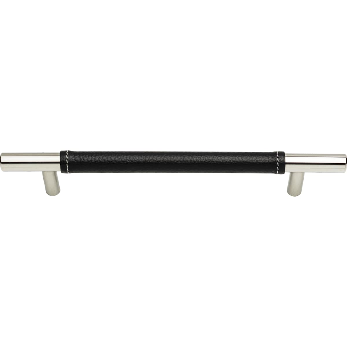 Atlas Homewares - 281-BL-CH - Zanzibar 6-5/16 Inch Center to Center Bar Cabinet Pull in Black / Polished Chrome