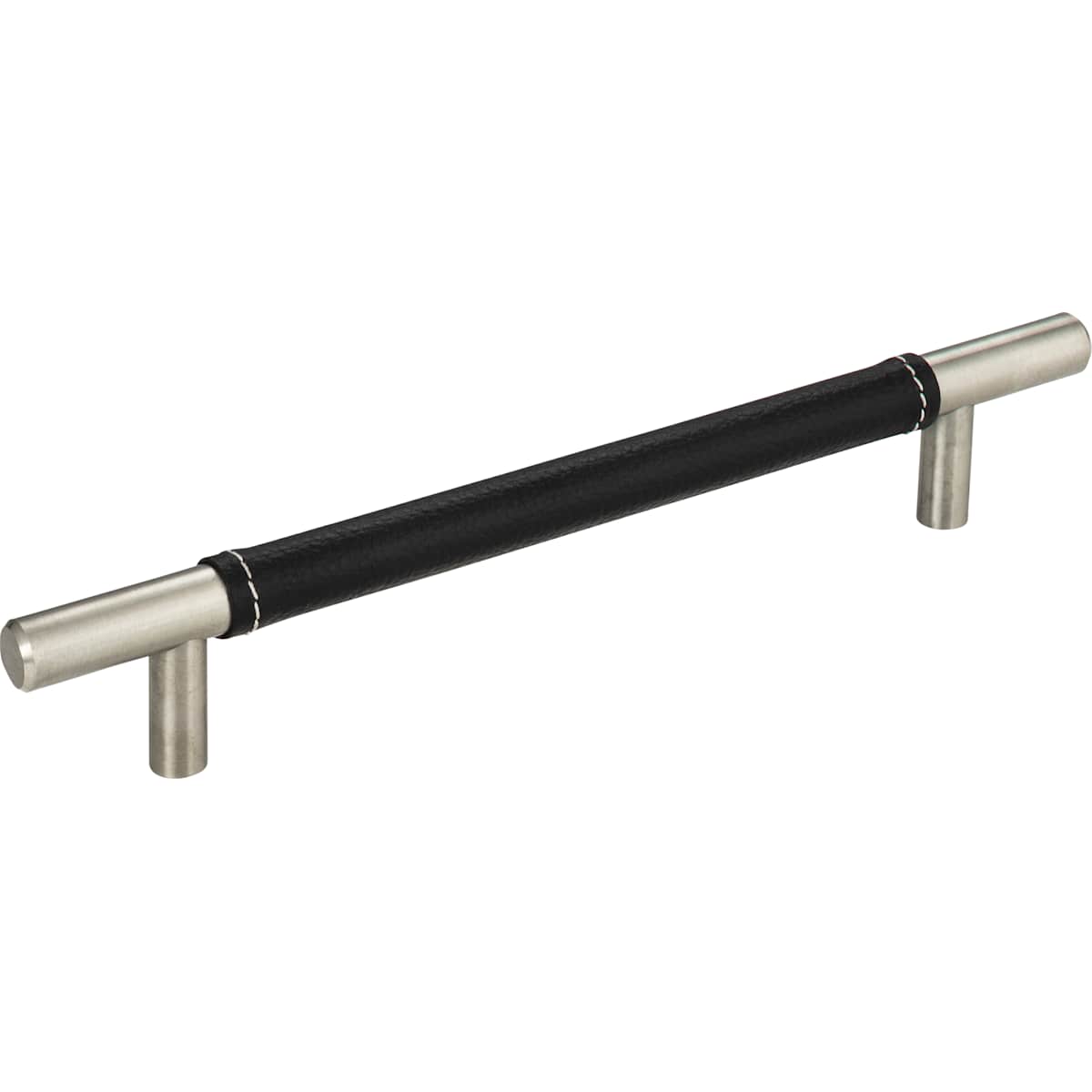 Atlas Homewares - 281-BL-CH - Zanzibar 6-5/16 Inch Center to Center Bar Cabinet Pull in Black / Polished Chrome