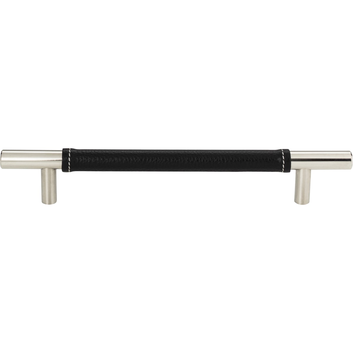 Atlas Homewares - 281-BL-CH - Zanzibar 6-5/16 Inch Center to Center Bar Cabinet Pull in Black / Polished Chrome