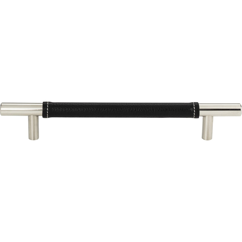 Atlas Homewares - 281-BL-CH - Zanzibar 6-5/16 Inch Center to Center Bar Cabinet Pull in Black / Polished Chrome