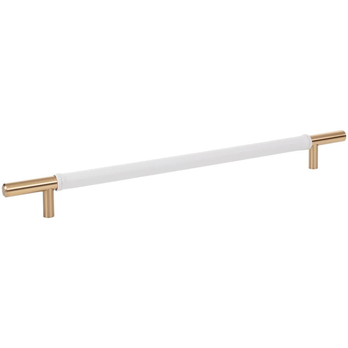 Atlas Homewares - 282-WT-SS - Zanzibar 11-5/16 Inch Center to Center Bar Cabinet Pull in White / Stainless Steel