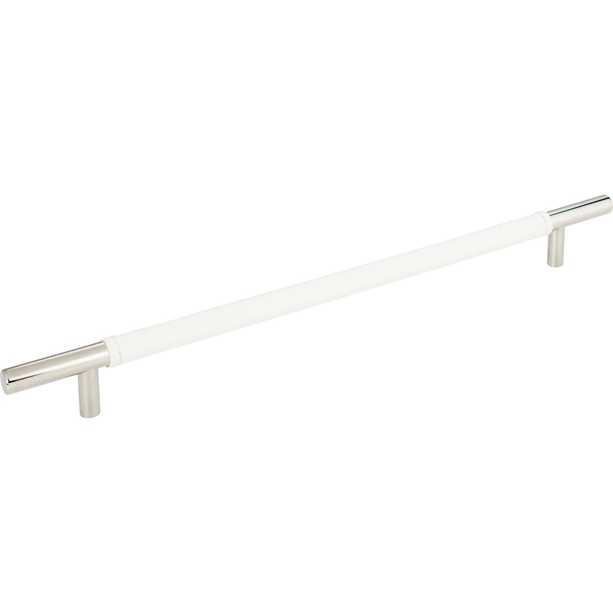 Atlas Homewares - 282-WT-SS - Zanzibar 11-5/16 Inch Center to Center Bar Cabinet Pull in White / Stainless Steel