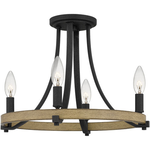 Four Light Semi-Flush Mount
