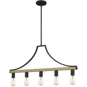 Five Light Linear Chandelier