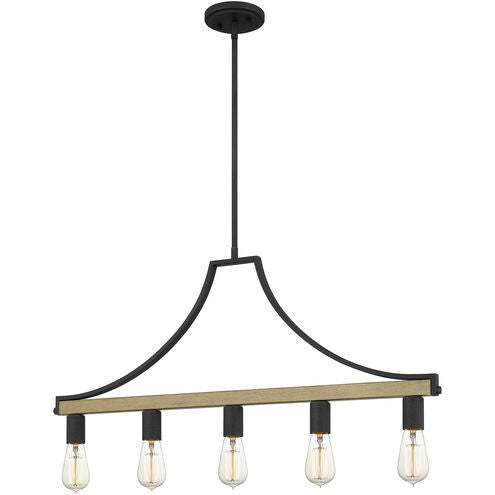Five Light Linear Chandelier