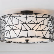 Newcastle Four Light Semi-Flush Mount