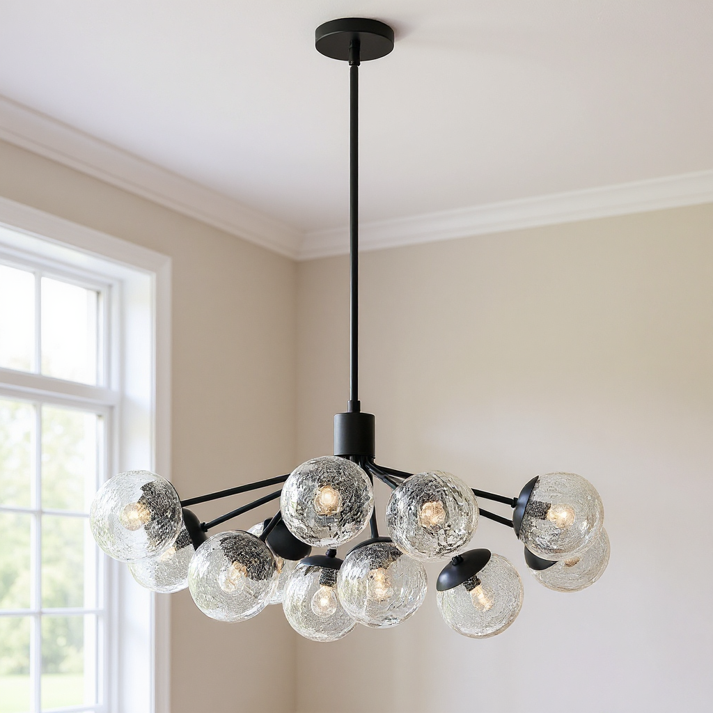 Silvarious 12 Light Linear Chandelier Convertible