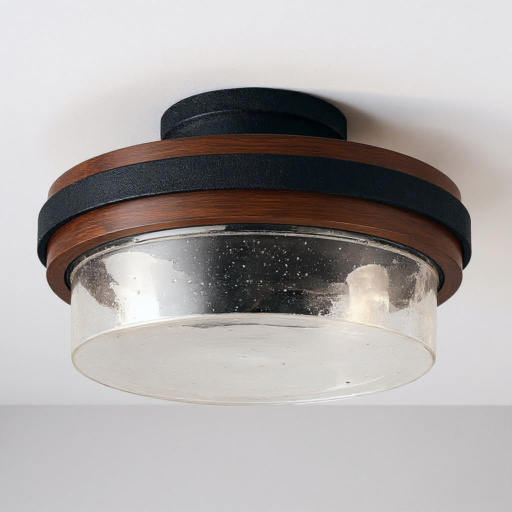 Grand Bank Two Light Semi Flush Mount