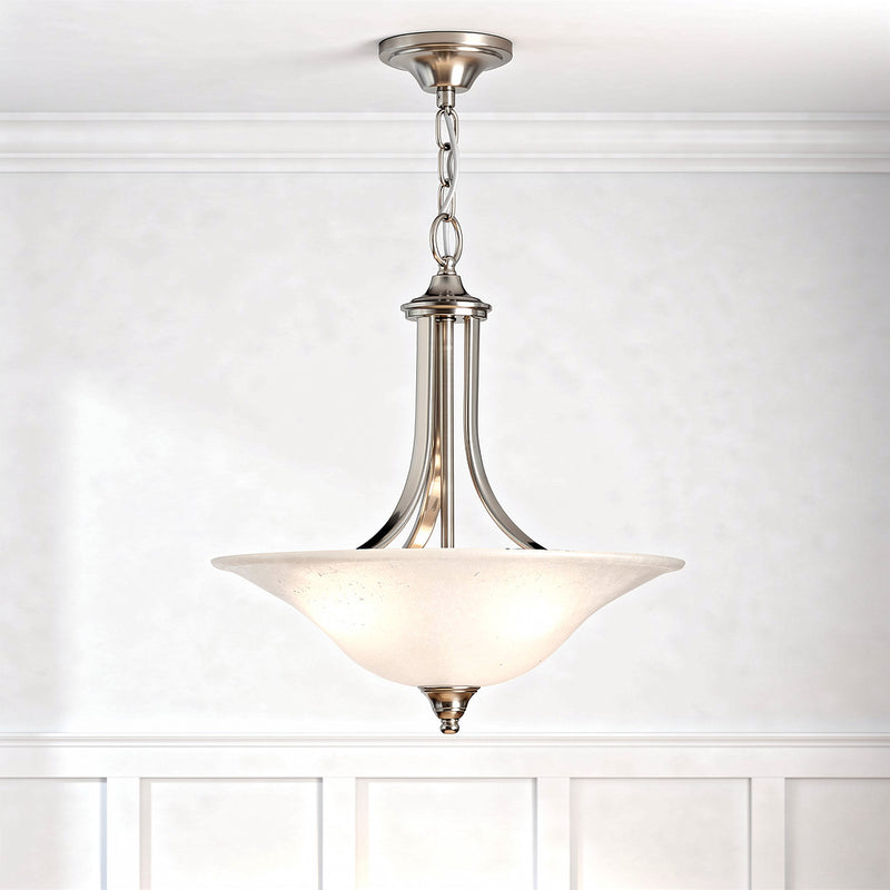 Dover Three Light Pendant/Semi Flush Mount