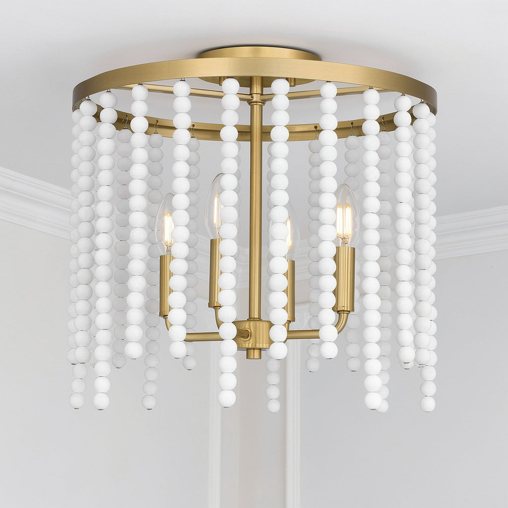 Apelle Four Light Semi Flush Mount